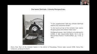 Die leere Zentrale. Literary Perspectives on Berlin as an Image of Post-War Germany