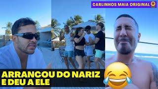 ELE NÃO GOSTA DELA | ELA SE LAMBUZOU TODA E ABRAÇOU CARLINHOS  | CARLINHOS MAIA 