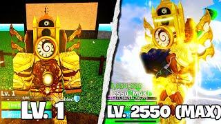 BEATING BLOX FRUITS AS TITAN CLOCKMAN ! | LV. 1 TO MAX LEVEL | AWAKEN V4 RACE ANGEL