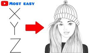 How to draw a girl wearing winter cap |Beautiful girl drawing with cap | pencil drawing for beginner