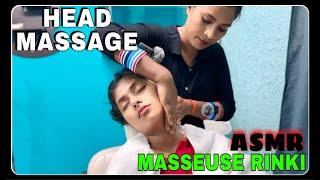 ASMR SLEEP RELAXATION SESSION | Head Hand & Back Massage With  Gentle Tickling | MasseuseRinki #asmr