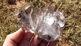 HUGE HIGH END RARE Herkimer Diamond Crystal Cluster