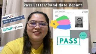 How to request a PASS LETTER or NCLEX CANDIDATE REPORT under  NYSED | Charoterang Mariposa