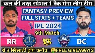 RR vs DC Dream11 Prediction, Rajasthan Royal vs Delhi Capitals Dream11 Analysis, Ipl live, Dream11.