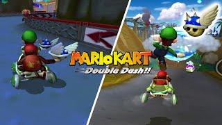 Every item in MARIO KART: DOUBLE DASH!! is a BLUE SHELL | Mario Kart Hack