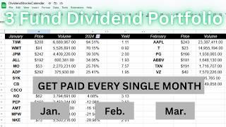 How to Earn Monthly Dividends with a Simple 3 Fund Portfolio