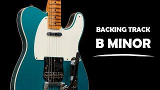 Deep Soulful Groove Guitar Backing Track Jam in B Minor