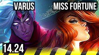 VARUS & Zac vs MISS FORTUNE & Annie (ADC) | 9/0/5, Legendary | KR Master | 14.24