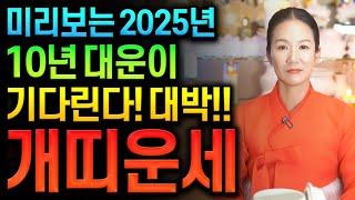 ⭐미리보는 2025년 을사년 신년운세 개띠운세⭐2025년 10년 대운이다 금전운 대박나는 개띠에게 생길 큰 변화들 개띠 58년생 70년생 82년생 94년생 개띠운세 금전운 대박난다