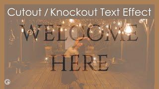 Create A  Responsive Cutout | Knockout Text Effect With HTML & CSS