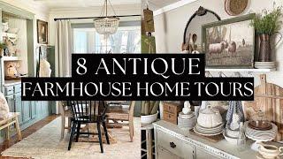 8 Thrifty Antique Farmhouse Home Tours * Music Only*