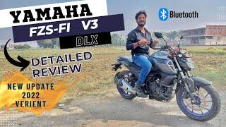 YAMAHA FZ-S V3 DLX 2023 Detailed Ride Review ,  metallic Grey , Mielage , Ride Review.