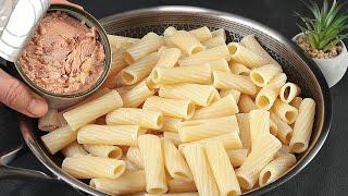 Do you have canned tuna and pasta at home? Light and delicious dinner!