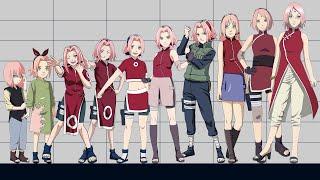 All Versions of Sakura Haruno in Naruto and Boruto