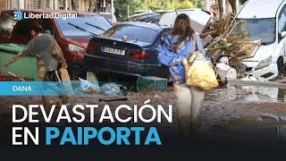 Vista aérea de la devastación de Paiporta, en Valencia, tras la DANA