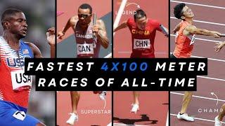 Top 10 Fastest 4 x 100 Meter Races of ALL TIME