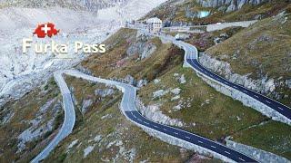 Furka Pass Switzerland | James Bond Chase Location | 4K Drone Video