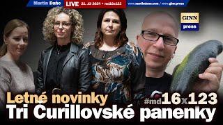 Live: Tri Čurillovské panenky, letné novinky od Martina Daňa, M. Para a pomsta smerohlasu #md16x123