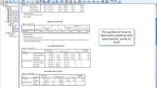 One way within subjects ANOVA in SPSS