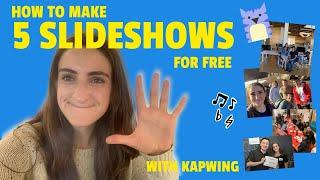 How to Make 5 Types of Video Slideshows for FREE Online -- Kapwing 2020