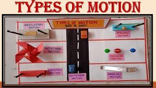 TYPES OF MOTION | PHYSICS WORKING MODEL |  SCIENCE WORKING MODEL | science project work