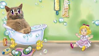 33 Котёнка - СМЕШНЫЕ КОТИКИ УСТРОИЛИ БАННЫЙ ДЕНЬ! 33 Kotenka FUNNY CAT VIDEOS