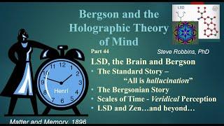 Bergson's Holographic Theory - 44 - LSD, the Brain, and Bergson