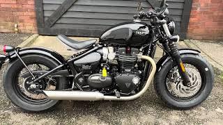 2024 Triumph Bonneville Bobber at West Coast Triumph Glasgow