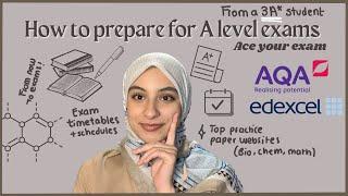 HOW TO PREPARE FOR A LEVEL EXAMS IN MARCH FROM A 3A* STUDENT| making your exam timetable + preparing