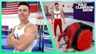 Olympic Gymnast Brody Malone Tries To Teach Lawrence How To Backflip | Chasing Gold