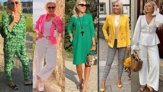 Summer/Autumn dress design 2024 | Timeless Looks for All Elegant Ladies Over 40, 50-60-70