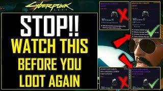 STOP!! Watch This Before You Loot ANY Item Again In Cyberpunk 2077 - MUST SEE LOOT TRICK