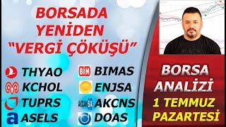 BORSADA "KARA PAZARTESİ"..! | #thyao #kchol #tüpraş #asels #bimas #enjsa #akcns #doas #bist100