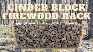 Cinder Block Firewood Rack - DIY With No Tools!