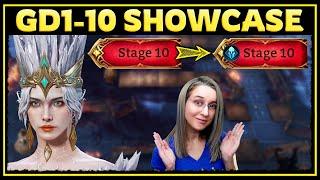 Gear Dungeon 1 - Stage 10  Team Showcase  Gear Raid 4 (No POD)  Watcher of Realms