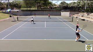 Alcon/Ishimura vs. #2 Kim/Tobita GIRLS 18s FINALS HIGHLIGHTS - USTA Hawaii Summer L3 2014