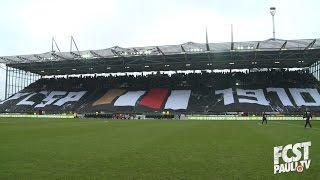 Die Choreo vor dem Spiel gegen den FSV I fcstpauli.tv