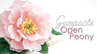 Gumpaste Open Peony - Cake Decorating Tutorial