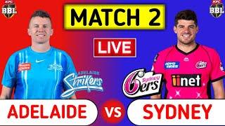 Adelaide Strikers Vs Sydney Sixers Live | STR vs SIX Live Score & Updates | Big Bash League