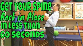 Get Your Spine Back in Place in Less Than 60 Seconds