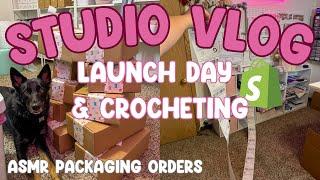 LAUNCH DAY Vlog #74 🩵 Packaging Orders  Working On A Secret Project🪴