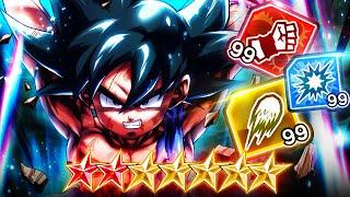 FULLY ARTS BOOSTED 9* LF SPIRIT BOMB KID GOKU IS THE ULTIMATE TANK! | Dragon Ball Legends