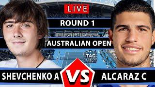 LIVE: ALCARAZ  VS SHEVCHENKO  | AUSTRALIAN OPEN 2025 #Sinner #djokovic #alcaraz #AustralianOpen2025