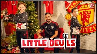 Bruno Fernandes Meets The Little Devils | Christmas Special | Manchester United