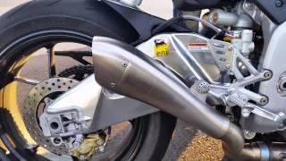 Aprilia Tuono V4 HP Corse exhaust sound with db