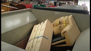 Komar Auger Shredding and Compacting Full-Sized Couches, Sofas, and Furniture Waste