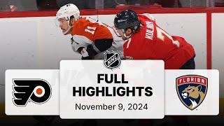 NHL Highlights | Flyers vs. Panthers - November 9, 2024