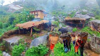 This is Himalayan village life in Nepal ||daily Activities people in Nepali mountain village lifesty