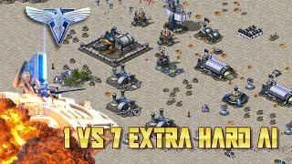 Red Alert 2 Yuri's Revenge - 1 vs 7 Extra Hard AI