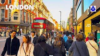 London Winter Walk  Marylebone, OXFORD STREET, to Tottenham Court Rd | Central London Walking Tour